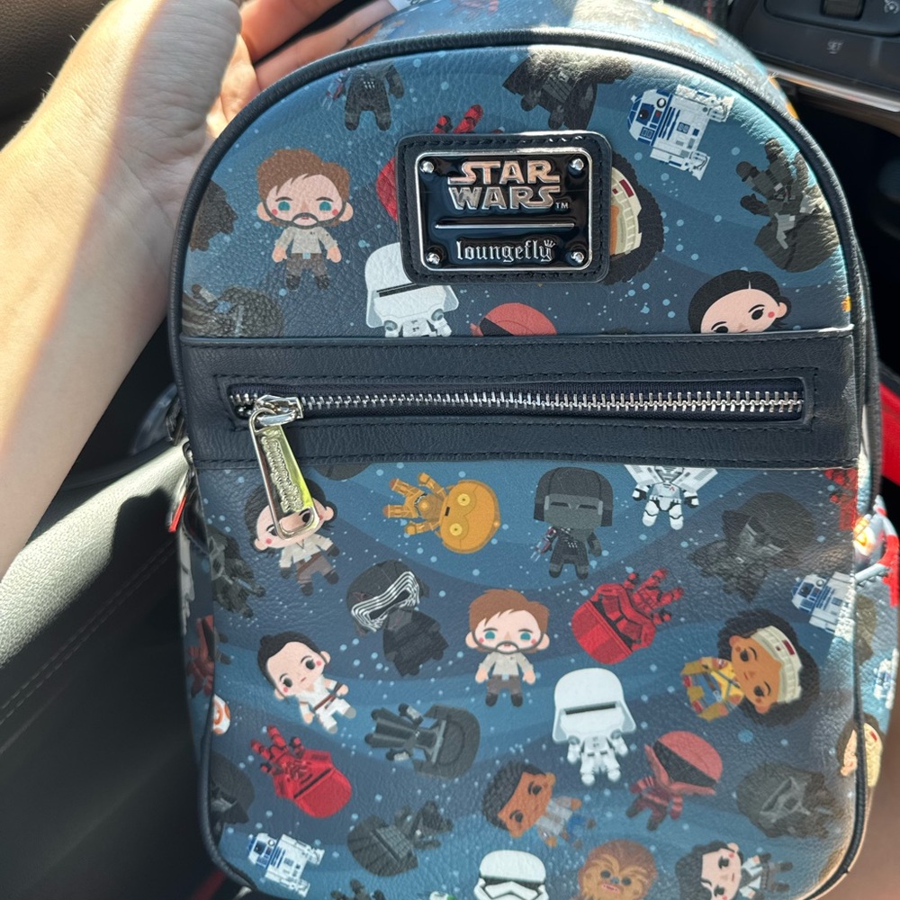 Loungefly Star Wars The Rise of Skywalker Chibi Characters Mini Backpack